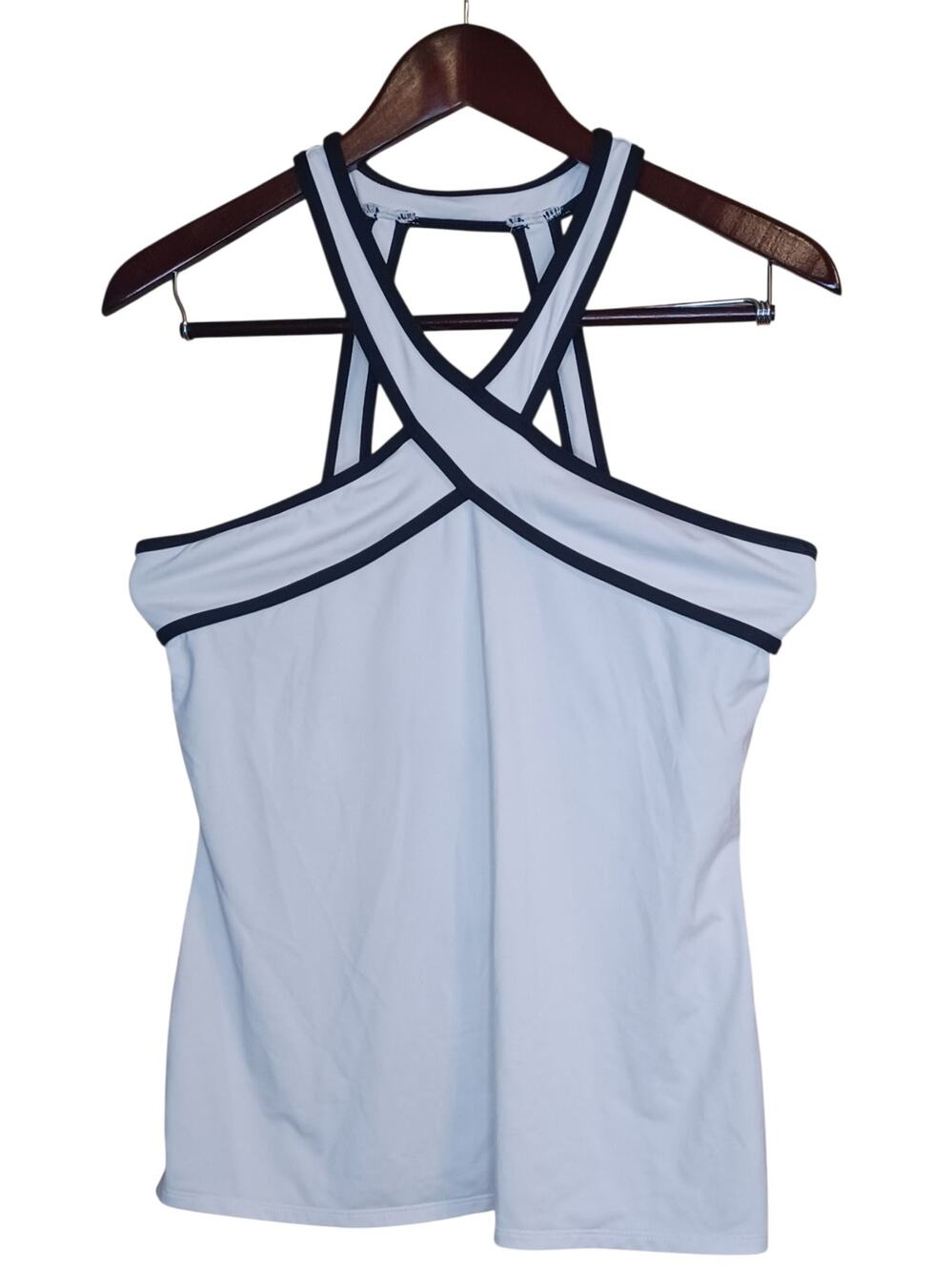 Women's Large Fabletics White Crossover Athletic shirt